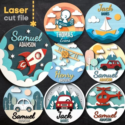 Paquete De Letreros Con Nombre De Bebe 2 Creativo Digital